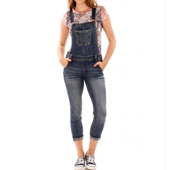 Wallflower Denim - Wallflower Denim Overalls Straight Jeans DD02